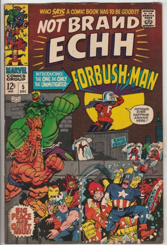 Not Brand Echh #5 (Dec-67) VF- High-Grade Thor, Hulk, Captain America