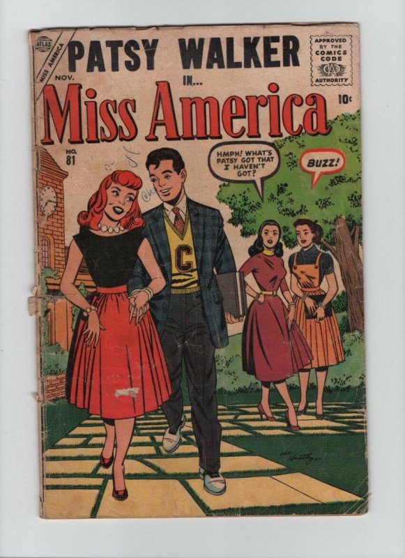 Miss America #81 - Patsy Walker! - 1956 (Grade 2.5) WH