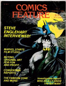 Comics Feature # 5 September 1980 Comic Book Magazine Batman VG Marvel DC WT22