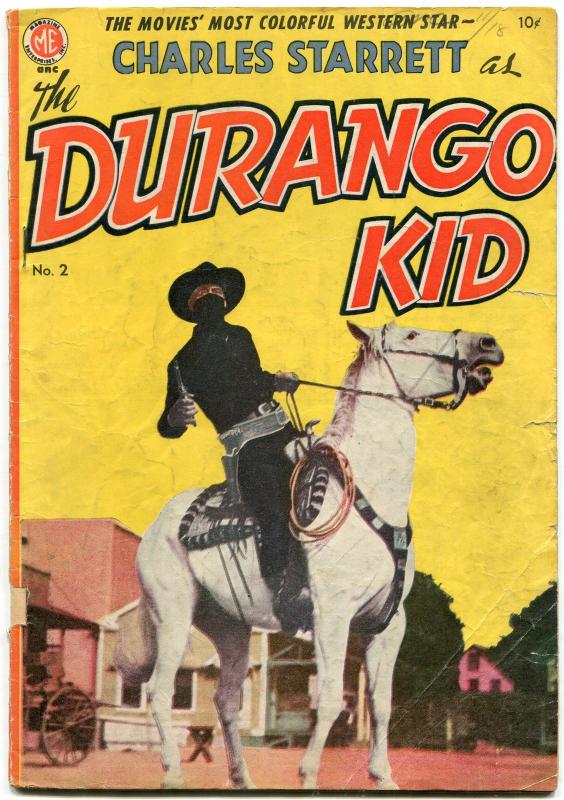 Durango Kid #2 1949- ME Western- Charles Starrett- Frazetta G/VG