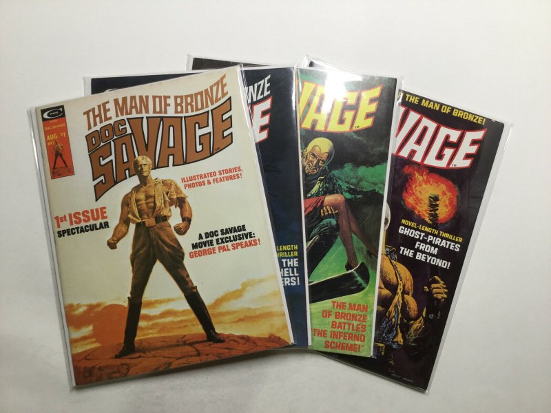 Doc Savage The Man Of Bronze 1-8 Magazine Lot Curtis