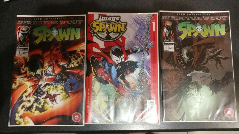 SPAWN #1 DIRECTOR'S CUT SET VARIANT A,B,C/TODD MCFARLANE ART /NEW MOVIE COMING