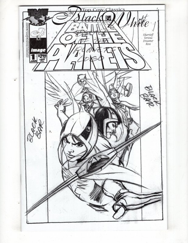 Top Cow Classics in Black and White: Battle of the Planets #1  (2003) ID#542
