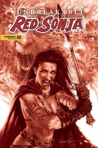 Unbreakable Red Sonja #2 Cvr G 10 Copy Incv Parrillo Tint Dynamite Comic Book 