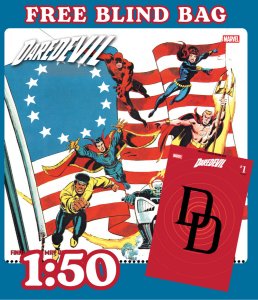 DAREDEVIL 1 ?1:50 SAL BUSCEMA BICENTENNIAL CALENDAR HIDDEN GEM [FREE BLIND BAG]
