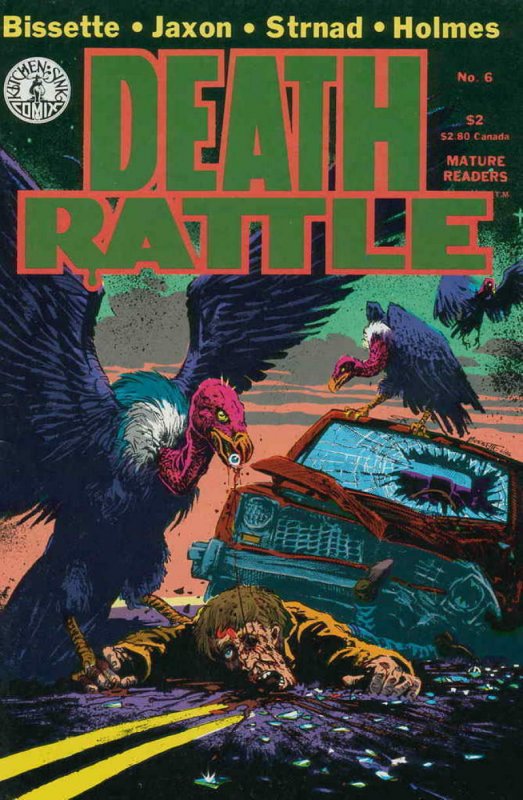 DEATH RATTLE #6, VF, Jaxon, Bissette, Strnad, Holmes, Kitchen Sink, 1986