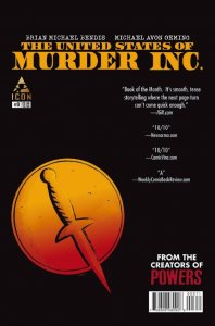 THE UNITED STATES OF MURDER INC (2014) #3 VF/NM BENDIS OEMING ICON