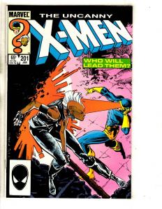 Uncanny X-Men # 201 VF/NM Marvel Comic Book 1st Baby Cable Appearance KEY J293