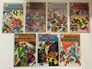 Official Handbook Marvel Universe set #1-15 Direct 15 pieces 6.0 FN (1982-'84)