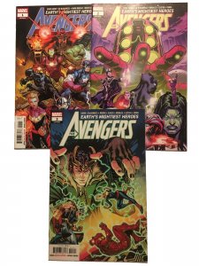 The Avengers Vol 8 #1 #2 #3 Set Lot Jason Aaron Ed McGuinness 2018 Marvel