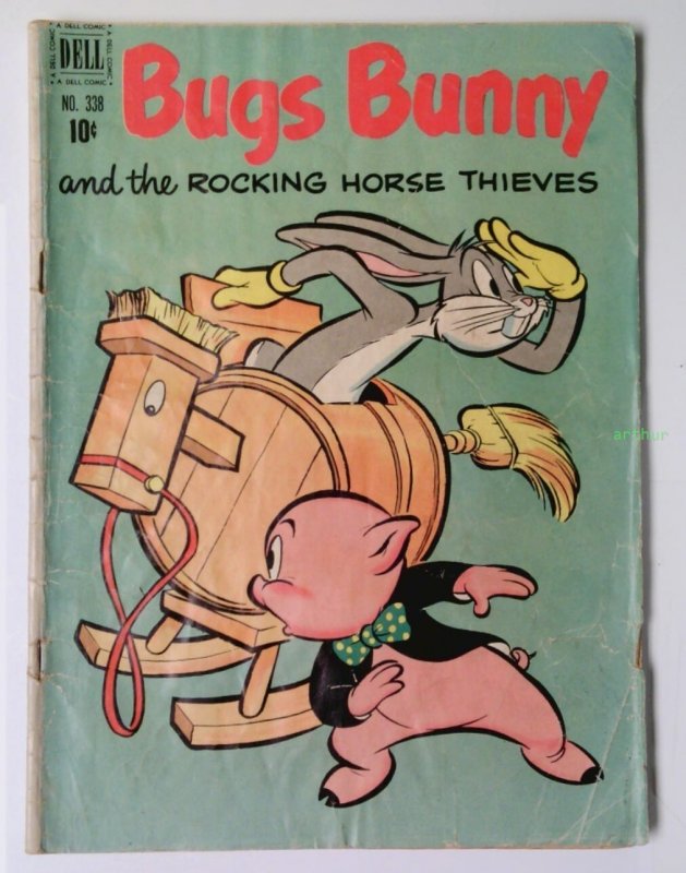 Four Color Comics (2nd Series) #338 Bugs Bunny (June 1951 Dell) FR/GD