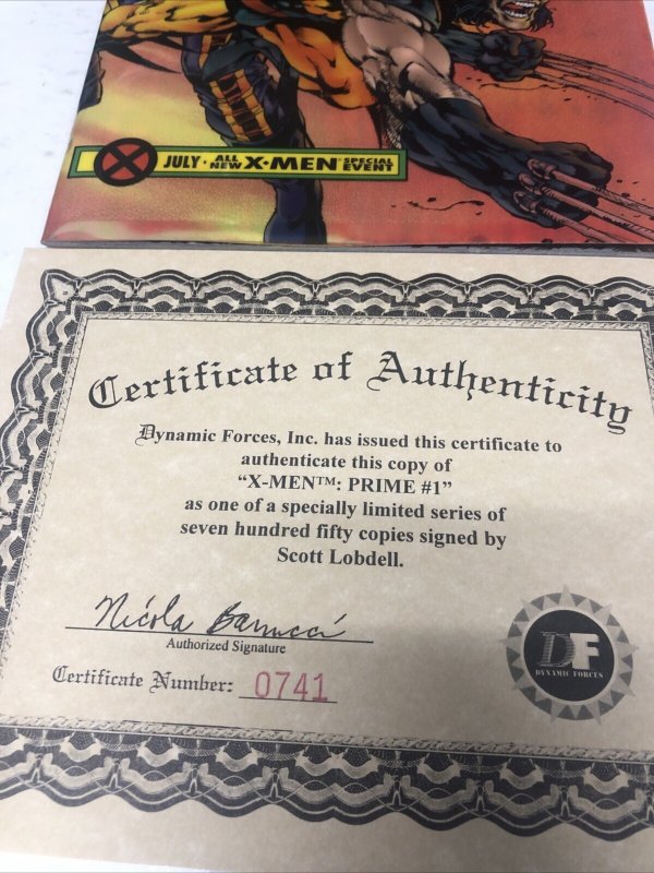 X-Men Prime (1998) Variant * Marvel Comics * Nicieza * Signed Scott Lobdell