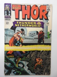 Thor #130 (1966) VG Condition staple holes along spine, 1/2 in spine split
