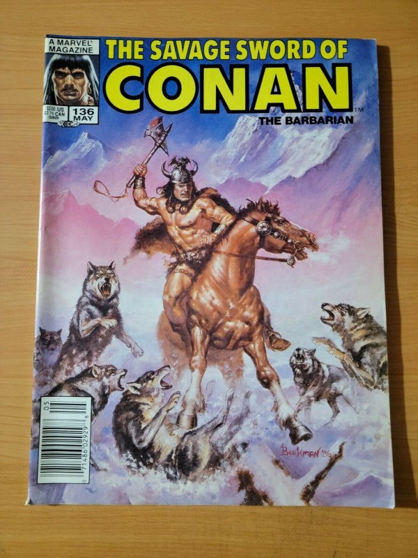 Savage Sword of Conan The Barbarian #136 ~ VF NEAR MINT NM ~ 1987 Marvel Comics 