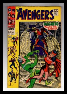 The Avengers #47 (1967)MAGNETO Appearance! / MC#51