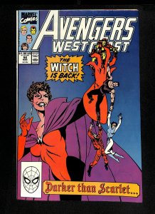 West Coast Avengers #56 1st Dark Scarlet Witch!