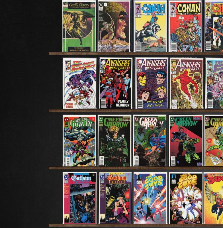 Huge Lot 130+ Comics with Conan The Barbarian, Green Arrow & More!