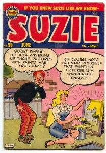 Suzie Comics #99 1954- Katy Keene- headlight cover VG