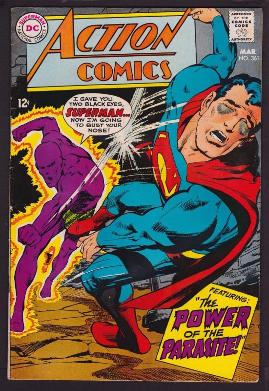 Action Comics #361 (Mar 1968, DC) FN+