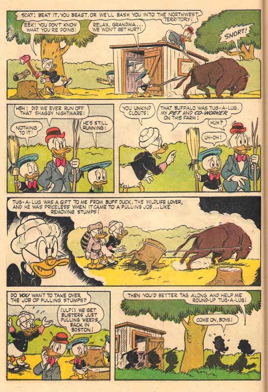 DELL GIANT #55 (1961) 8.0 VF Walt Disney Daisy Duck & Uncle Scrooge SHOW BOAT!