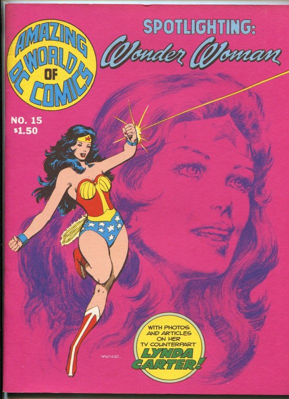AMAZING WORLD OF DC COMICS #15 1977-WONDER WOMAN-LYNDA CARTER-NEAL ADAMS-fn//vf