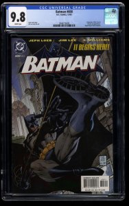 Batman #608 CGC NM/M 9.8 White Pages Hush Begins!