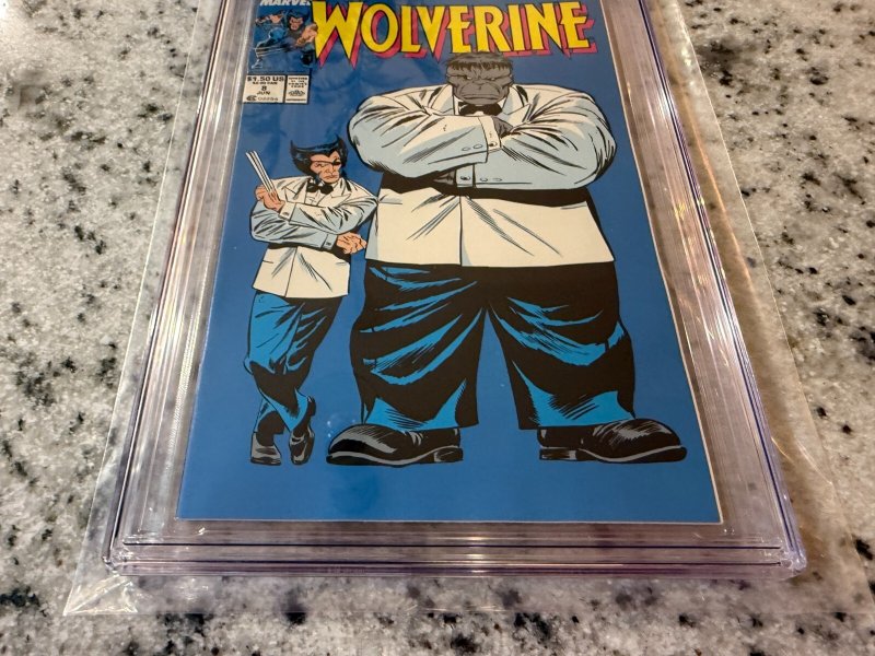 Wolverine # 8 CGC Graded 8.0 Marvel Comic Book 1989 Mr. Fixit JH23