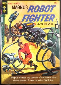 MAGNUS ROBOT FIGHTER #11 VG 1965 Gold Key Comics Wraparound Painted Cover