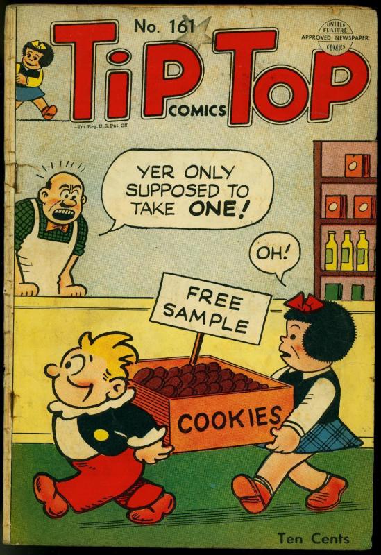 TIP TOP COMICS #161--1950-NANCY-BUSHMILLER-CAPT & KIDS- G/VG