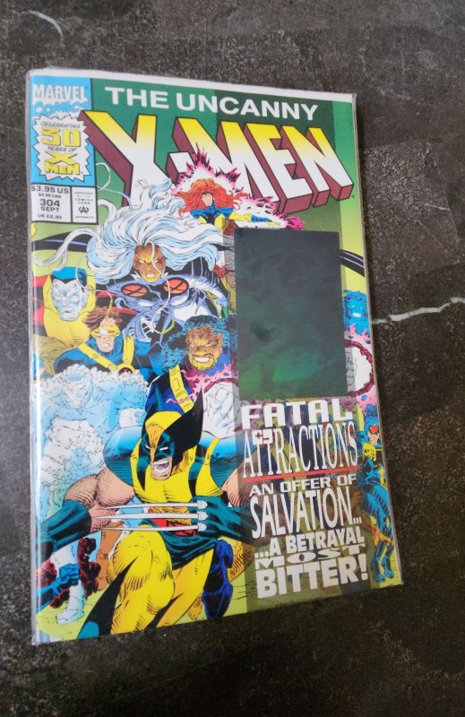 The Uncanny XMen 304 (1993) hologram cover Comic Books Modern Age