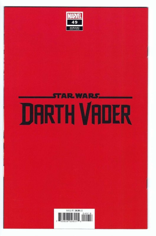 DARTH VADER #49 (2025) JOHN TYLER CHRISTOPHER DARTH VADER NEGATIVE VARIANT NM