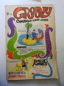 Groovy #1 (1968) GD+ Condition moisture stains