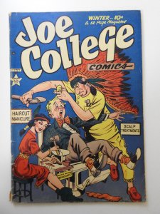 Joe College Comics #2 VG Condition!  1/2 in spine split