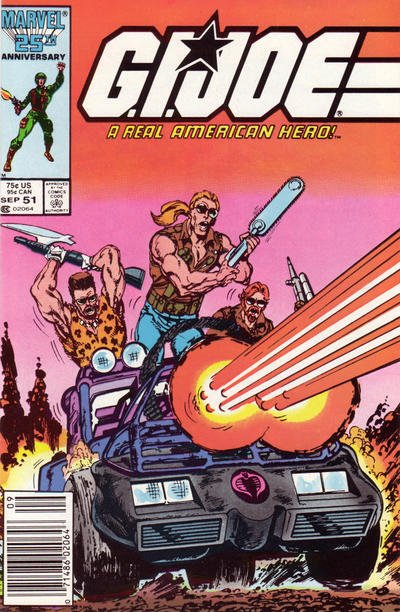 G.I. Joe, A Real American Hero #51 (Newsstand) FN ; Marvel | 1st Print