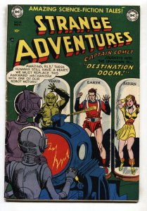 STRANGE ADVENTURES #14 comic book-1951-DC-CAPT COMET-ROBOT COVER fn