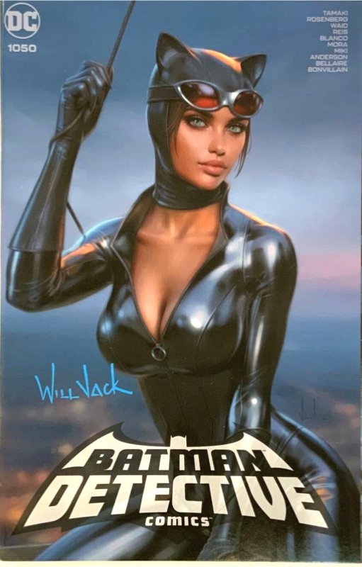 DETECTIVE COMICS #1050 WILL JACK  EXCLUSIVE TRADE/MINIMAL SET  SIGNED W/COA NM.