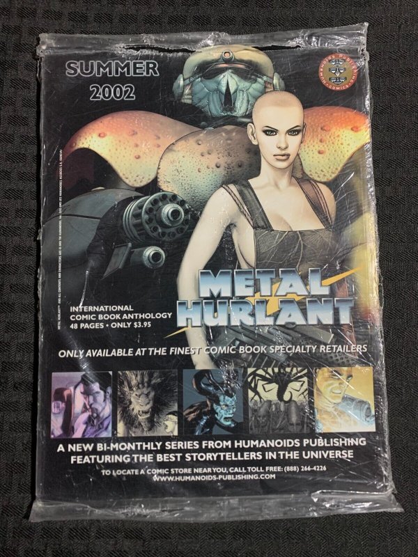 2002 Sept HEAVY METAL Fantasy Art Magazine SEALED with Julie Bell Tip-In Plate