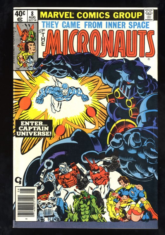 Micronauts #8 VF- 7.5 1st Captain Universe!