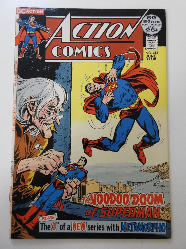 Action Comics #413 (1972) FN+ Condition! small stain bc
