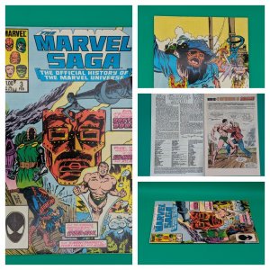 Marvel Saga History of the Marvel Universe #3 - 1986 Stan Lee Jack Kirby - VG/F