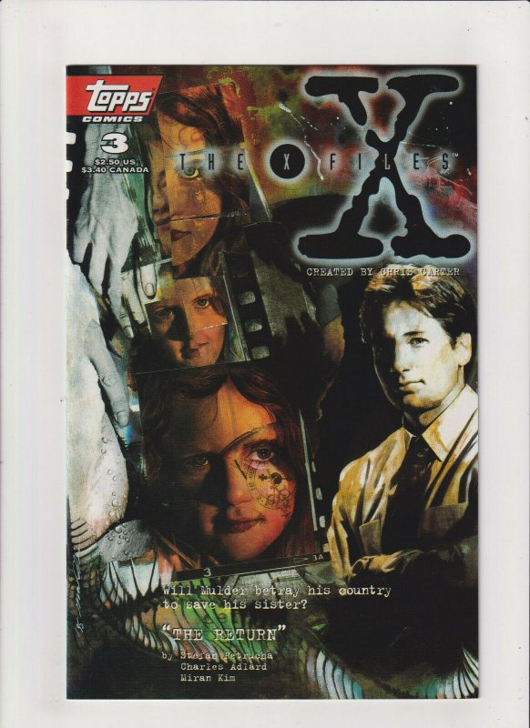 X-Files #3 NM- 9.2 Topps Comics 1st Print 1995 Mulder & Scully