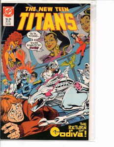 DC Comics New Teen Titans #44 Nightwing, Cyborg, Wonder Girl