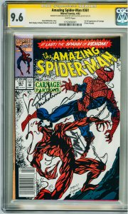 The Amazing Spider-Man #361 CGC 9.6! Signed by David Michelinie & Stan Lee!