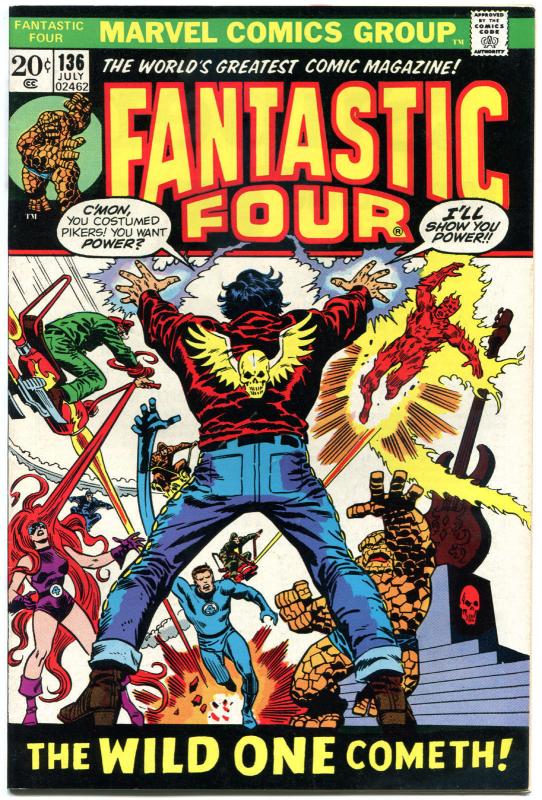 FANTASTIC FOUR #136, VF+, Shaper of Worlds, Buscema, 1961, more FF in store, QXT