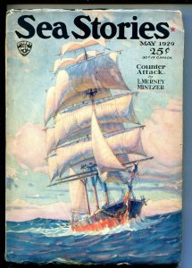 SEA STORIES 05/1929-SLAVE TRADE-ADVENTURE-PULP-PART 2-vg minus