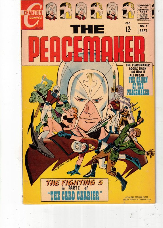 The Peacemaker #4 (1967) Origin! HBO TV Hit! High-Grade Wythville CERT.  VF/NM!