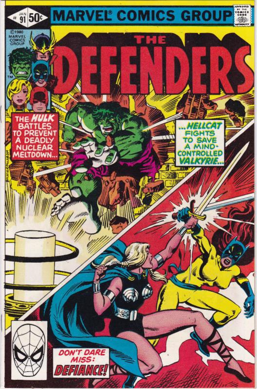 DEFENDERS #91, NM-, Hulk, Marvel, HellCat, Valkyrie, 1972 1981, more in store