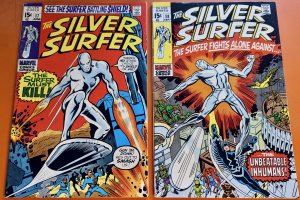 The Silver Surfer #17 and #18(Final Issue) 8.0+