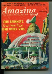 AMAZING STORIES 12/1966-PULP SCI-FI-MACDONALD-BINDER-DICK-FRANK R PAUL-vg