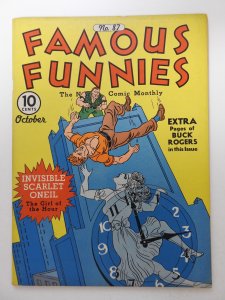Famous Funnies #87 (1941) Gorgeous Fine/VF Condition!
